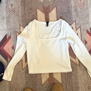 Wild Fable White Long Sleeve Top